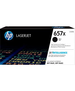 HP 657X alkuperäinen riittoisa musta LaserJet -värikasetti