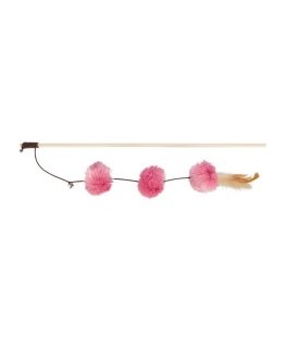 Cat Toy - Trixie Playing Rod with Pompom Balls 50cm