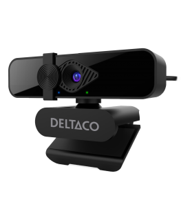 Webcam DELTACO, 2K QHD with 360° rotation, up/down tilt, 2MP, black / W-200 / 1902913