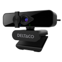 Webcam DELTACO, 2K QHD with 360° rotation, up/down tilt, 2MP, black / W-200 / 1902913 Webcam DELTACO, 2K QHD with 360° rotation, up/down tilt, 2MP, black / W-200 / 1902913