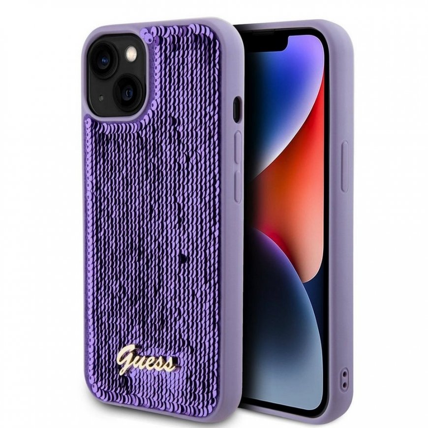Guess GUHCP13LSLTGU iPhone 13 Pro | 13 6,1" fioletowy|purple har