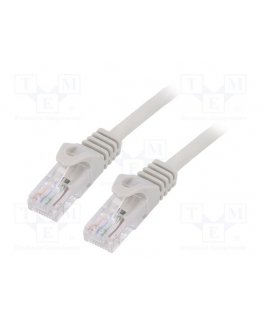 Patch cord cat.6 copper UTP 10m grey
