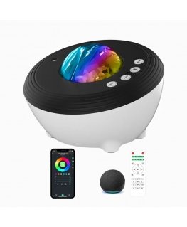 Elight J1 Проектор звезд Aurora со звуком и Bluetooth-динамиком