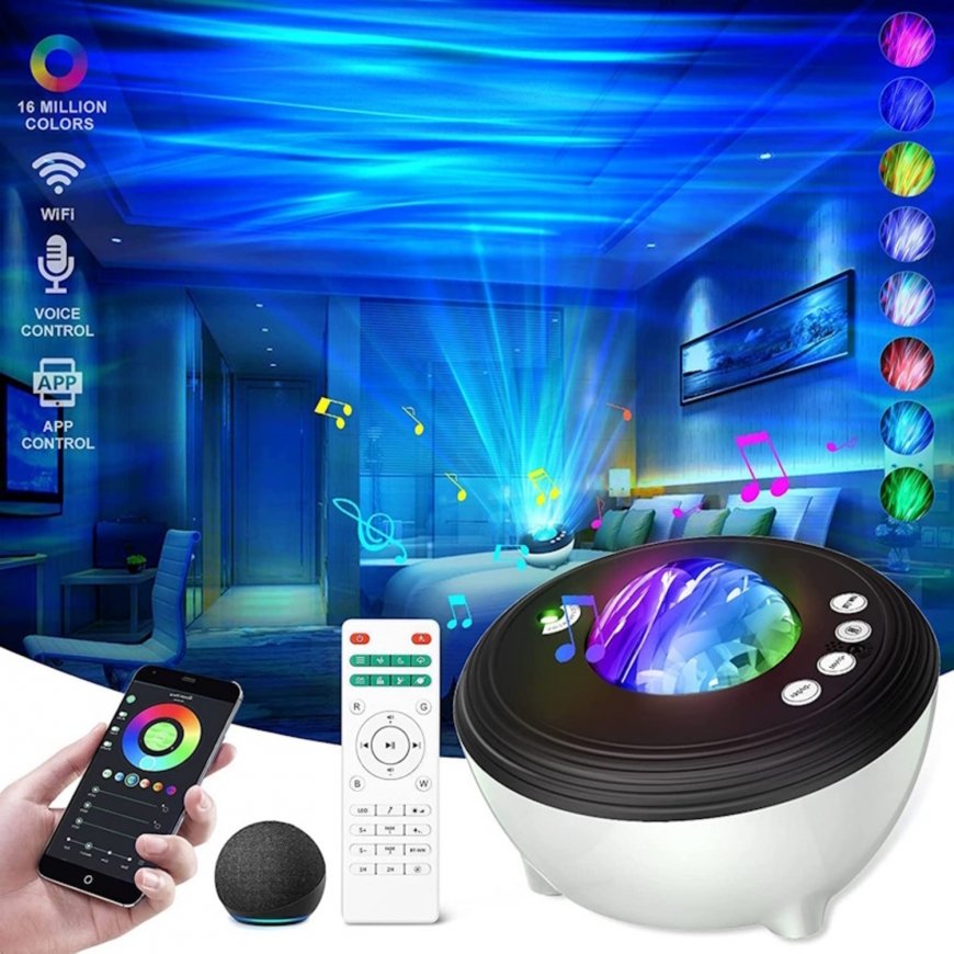 Elight J1 Проектор звезд Aurora со звуком и Bluetooth-динамиком – 5