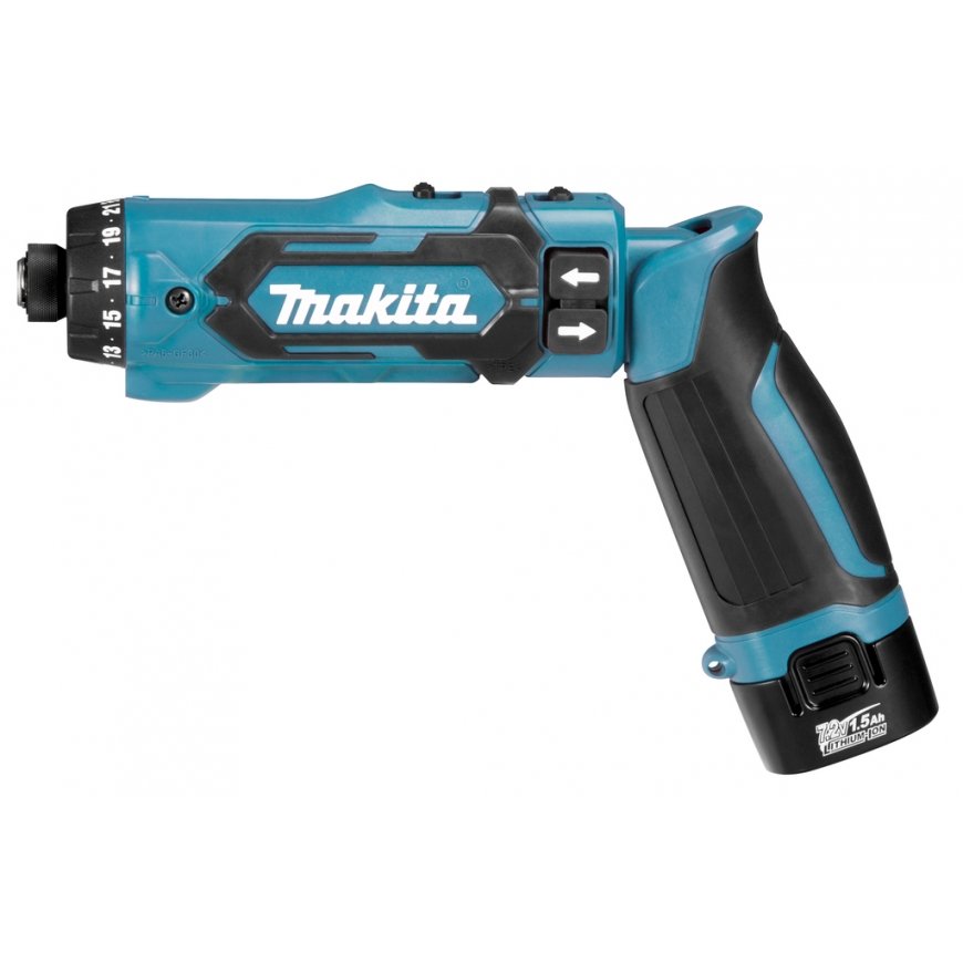 Makita DF012DSE elektriskais skrūvgriezis un trieciena