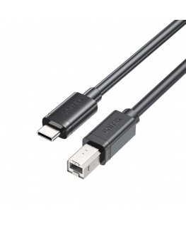 Unitek kabel do drukarki USB C na USB B 2.0 czarny 2m