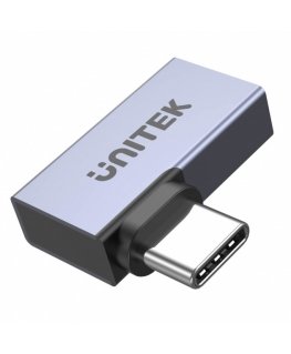 Unitek Adapter USB-C na USB-C kątowy płaski 40Gbps