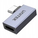 Unitek Adapter USB-C na USB-C kątowy płaski 40Gbps Unitek Adapter USB-C na USB-C kątowy płaski 40Gbps