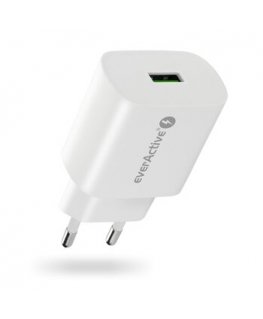 PHONE CHARGER 1X USB 18 W QC 3.0 WHITE