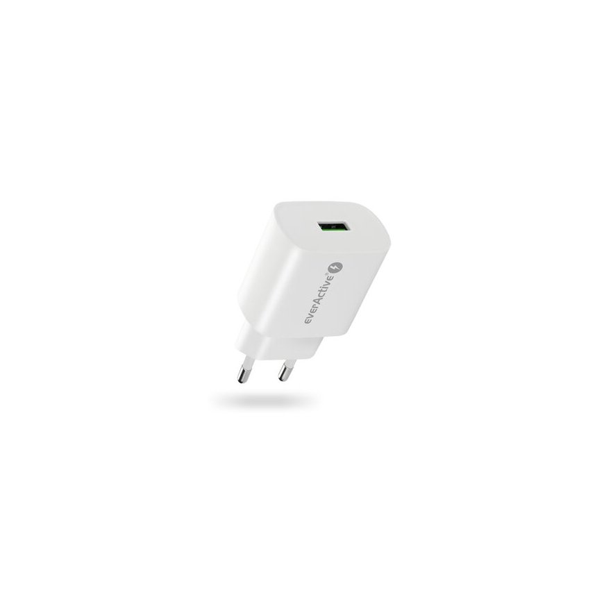 PHONE CHARGER 1X USB 18 W QC 3.0 WHITE