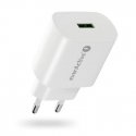 PHONE CHARGER 1X USB 18 W QC 3.0 WHITE PHONE CHARGER 1X USB 18 W QC 3.0 WHITE