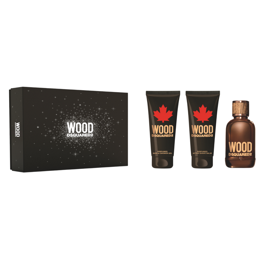Wood pour Homme Gift set EDT 100 ml, shower gel 100 ml and After