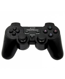 Esperanza EG102 spēļu kontrolierīce Melns USB 2.0 Spēļu paliktnis Analogā / digitālā PC (dators), Playstation 3