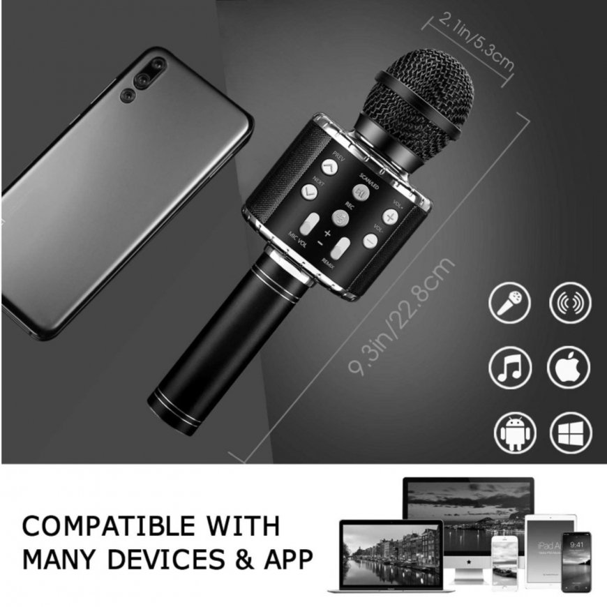 iWear M85 Karaoke Kids & Adult Fun Effect Microphone with Speake – 5