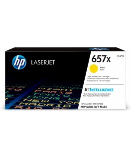HP 657X alkuperäinen riittoisa keltainen LaserJet -värikasetti
