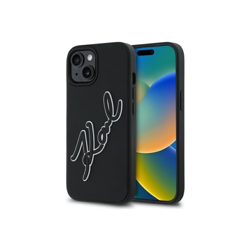 Karl Lagerfeld KLHCP15S3DRKSDLK iPhone 15 6.1" czarny|black h