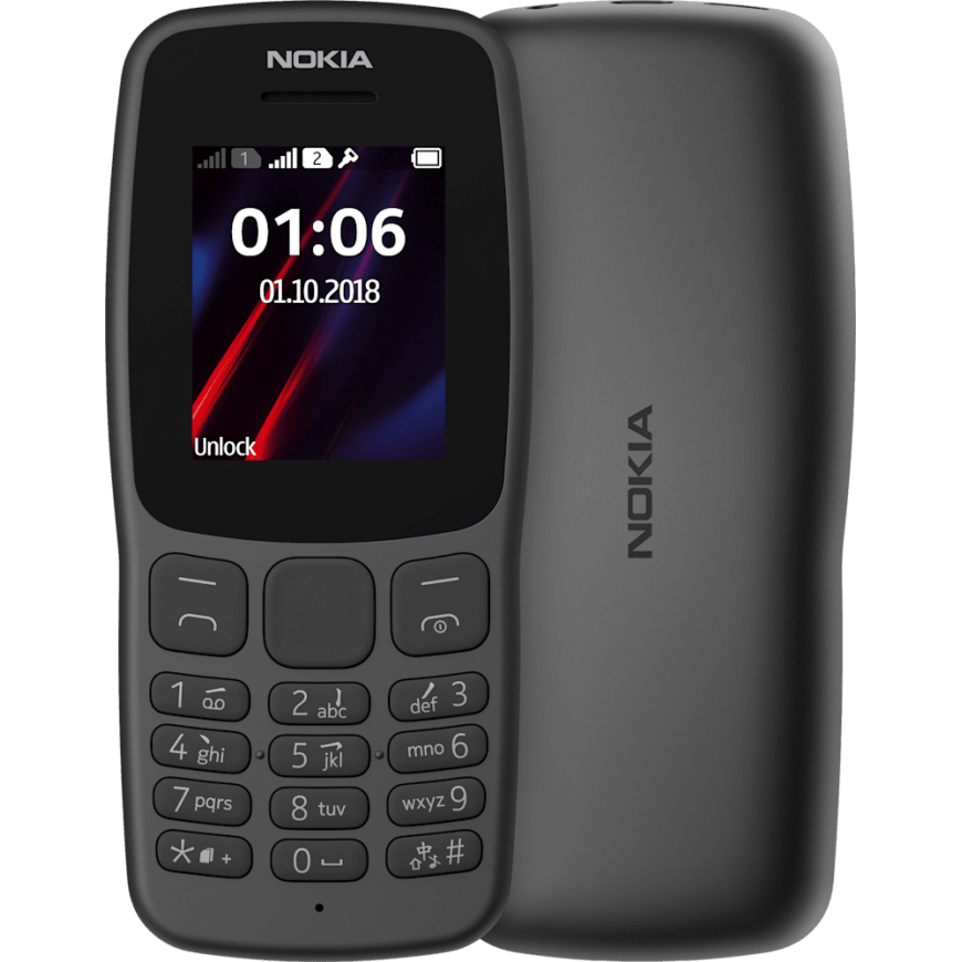 Nokia 106 (2018) Black – 2