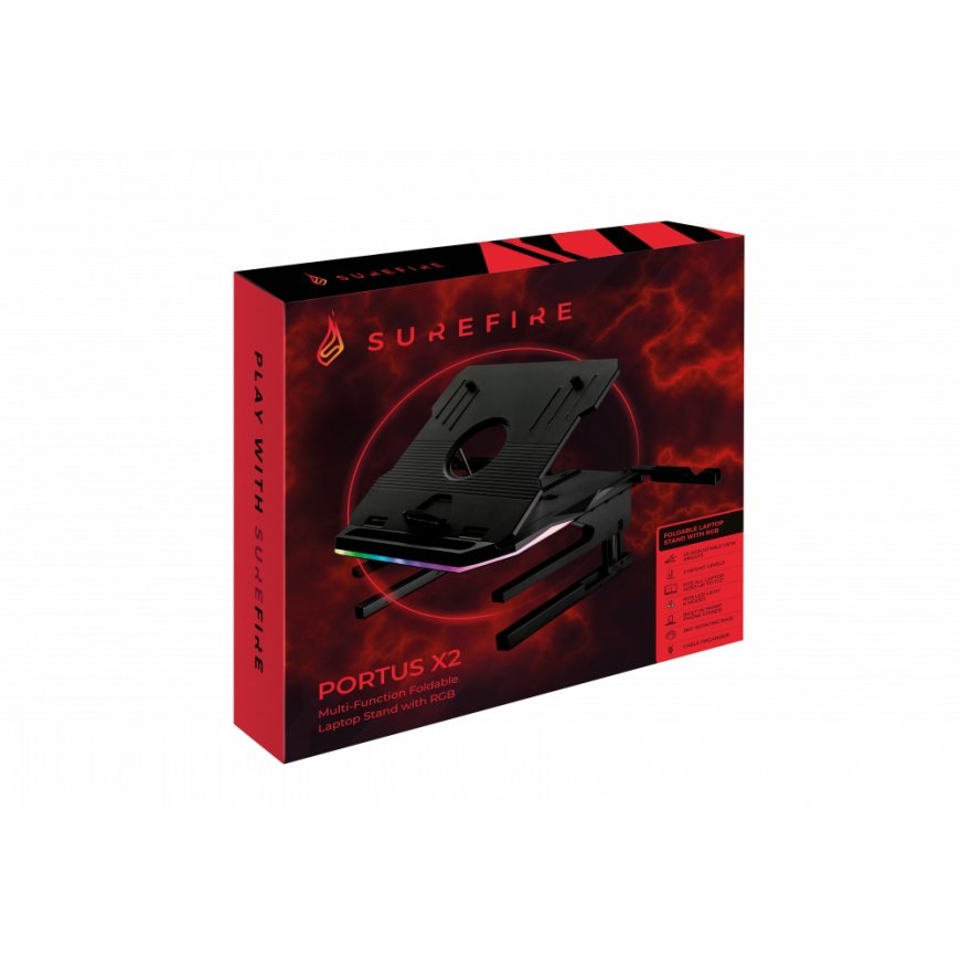 SureFire PORTUS X2 Стойка для ноутбука Черный 43,9 cm (17.3") – 4