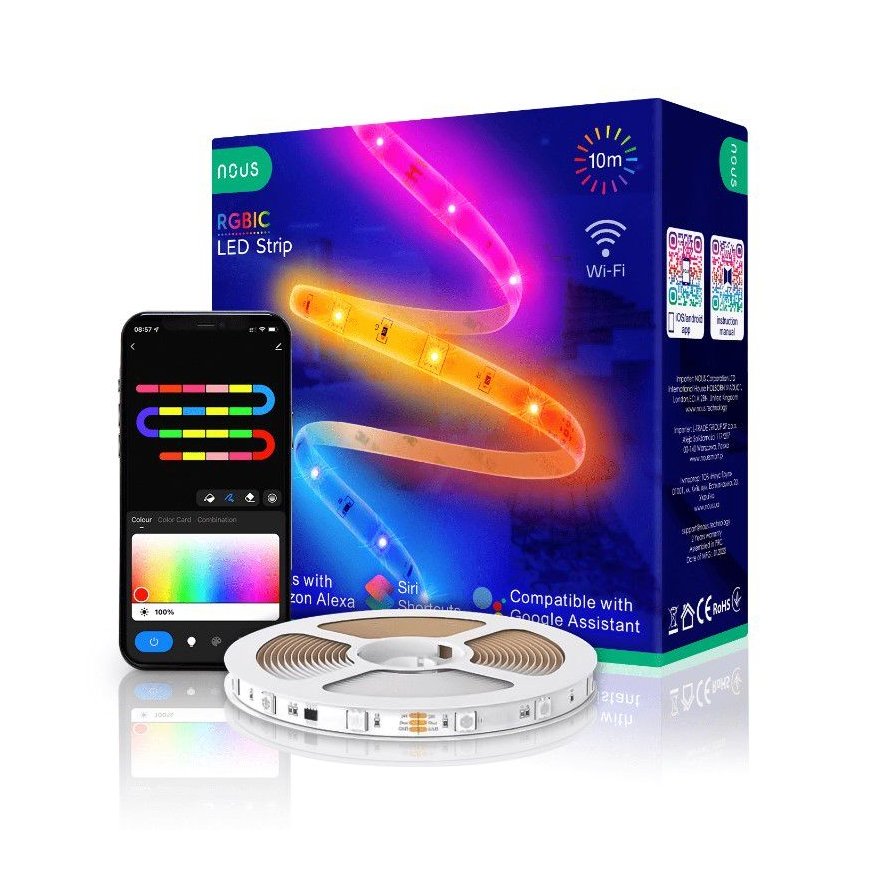 Nous "F5 Smart 10m RGB+IC WiFi Led Strip" Multicolor – 2