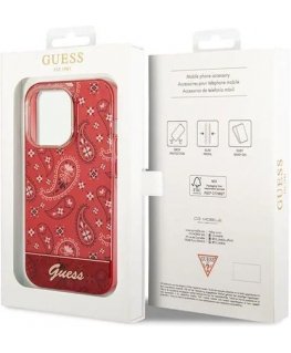 Guess GUHCP14LHGBNHR iPhone 14 Pro 6,1" czerwony|red hardcase B
