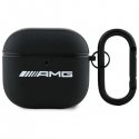 AMG AMA4SLWK AirPods 4 cover biały|white Leather White Logo AMG AMA4SLWK AirPods 4 cover biały|white Leather White Logo