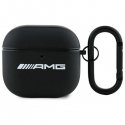 AMG AMA4SLWK AirPods 4 cover biały|white Leather White Logo AMG AMA4SLWK AirPods 4 cover biały|white Leather White Logo