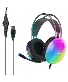 Aula S505 RGB Светодиодные игровые наушники 50мм драйверы 2.1м U