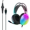 Aula S505 RGB Valgusega Mänguripeafoon 50mm draiveritega 2.1m US