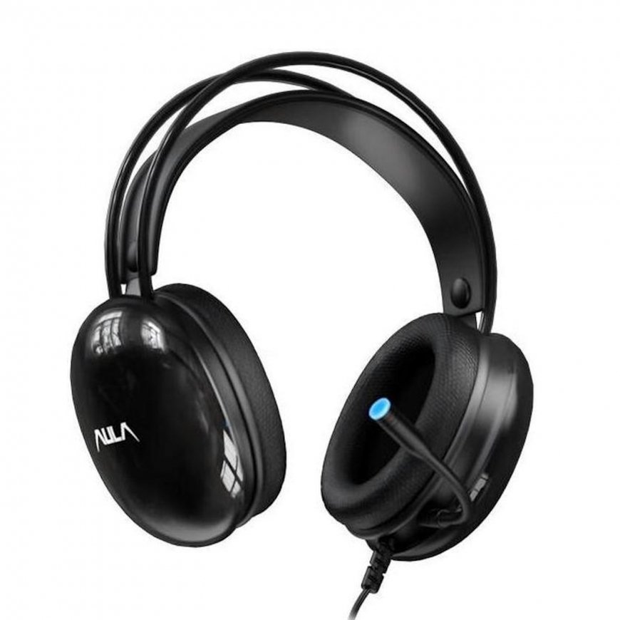 Aula S505 RGB Valgusega Mänguripeafoon 50mm draiveritega 2.1m US – 5