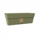 Flower box with tray Ethica 50x18x17cm green Flower box with tray Ethica 50x18x17cm green