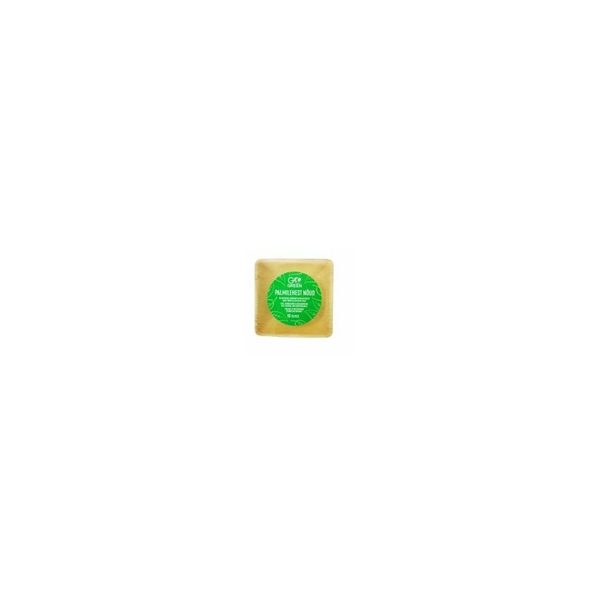 Palm leaf bowls Go Green 13x13cm 10 pcs|0,20kg – 2