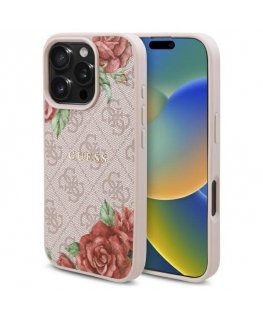Guess GUHMP16XP4ROPEMCP iPhone 16 Pro Max 6.9" różowy|pink h