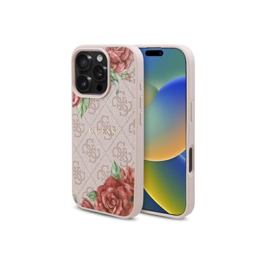 Guess GUHMP16XP4ROPEMCP iPhone 16 Pro Max 6.9" różowy|pink h