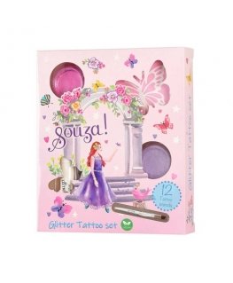 Souza! Księżniczka Tatuaże Brokatowe 12 el.