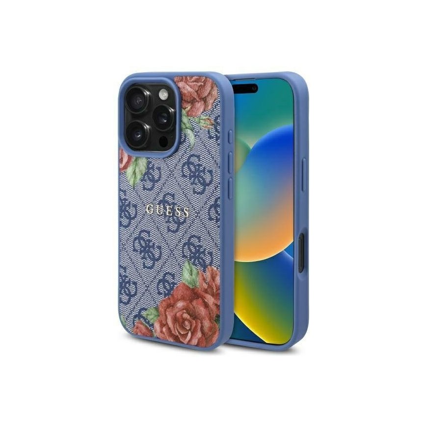 Guess GUHMP16SP4ROPEMCB iPhone 16 6.1" niebieski|blue hardcas