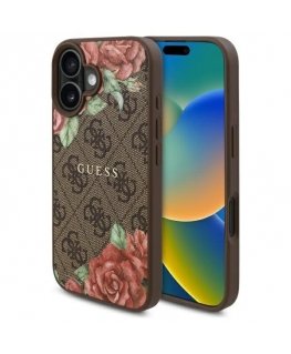 Guess GUHMP16SP4ROPEMCW iPhone 16 6.1" brązowy|brown hardcase