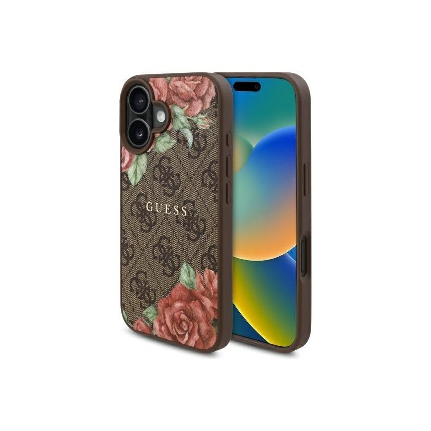 Guess GUHMP16SP4ROPEMCW iPhone 16 6.1" brązowy|brown hardcase