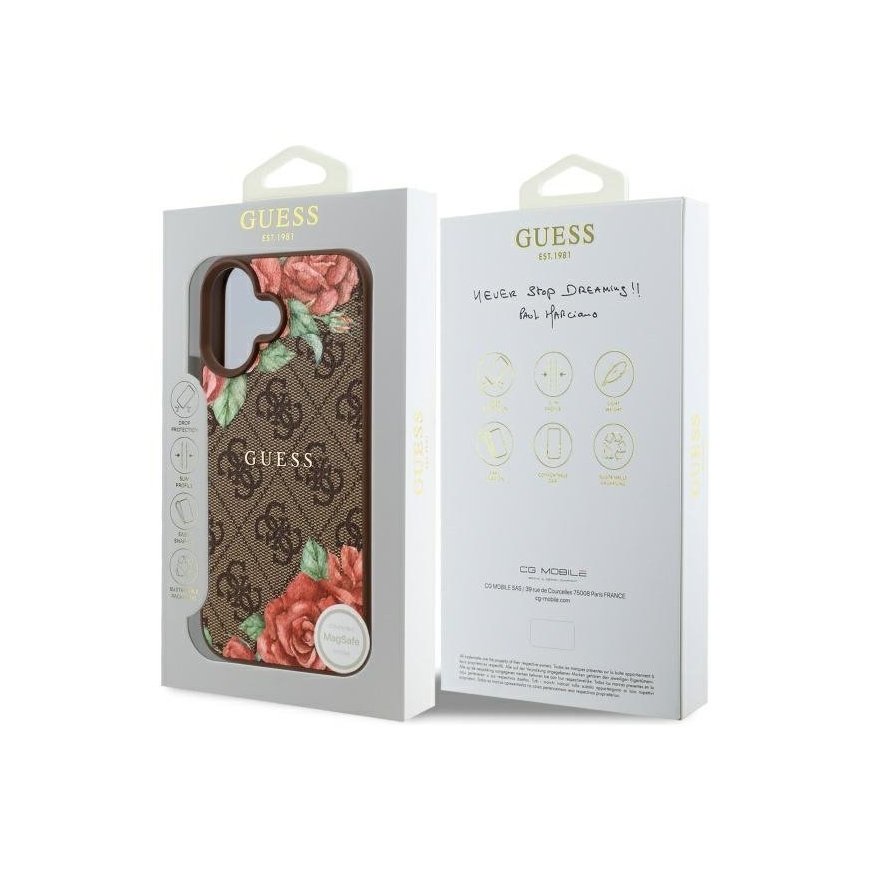 Guess GUHMP16SP4ROPEMCW iPhone 16 6.1" brązowy|brown hardcase – 2