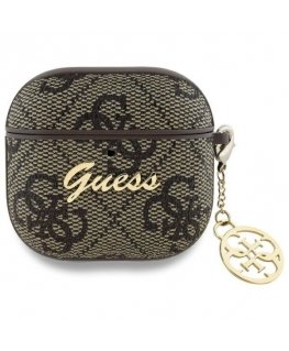 Guess GUA4G4GSMW AirPods 4 cover brązowy|brown 4G Charm