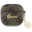 Guess GUA4G4GSMW AirPods 4 cover brązowy|brown 4G Charm