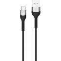 Profinity USB-C - USB-A -latauskaapeli, 2 m, musta Profinity USB-C - USB-A -latauskaapeli, 2 m, musta
