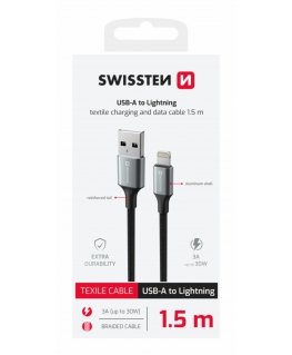 Swissten Textile II USB - Lightning Data and Charging cable 1.5m