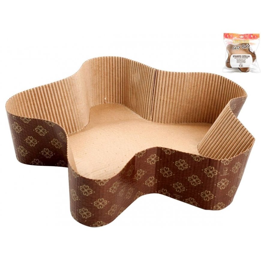 Star-shaped set of paper baking molds 3 pcs. Easy Bake 25x21cm – 2