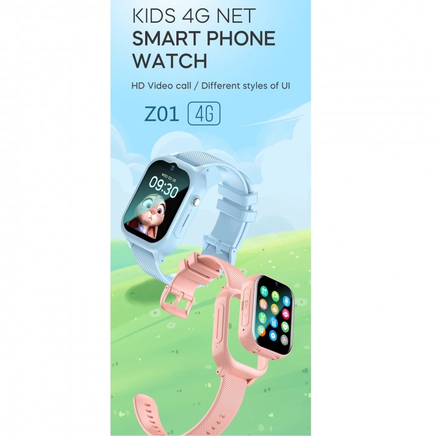 iWear Z01 Pro 4G LTE SIM / GPS LBS WiFi Jälgimise IPX7 Laste Kel – 4