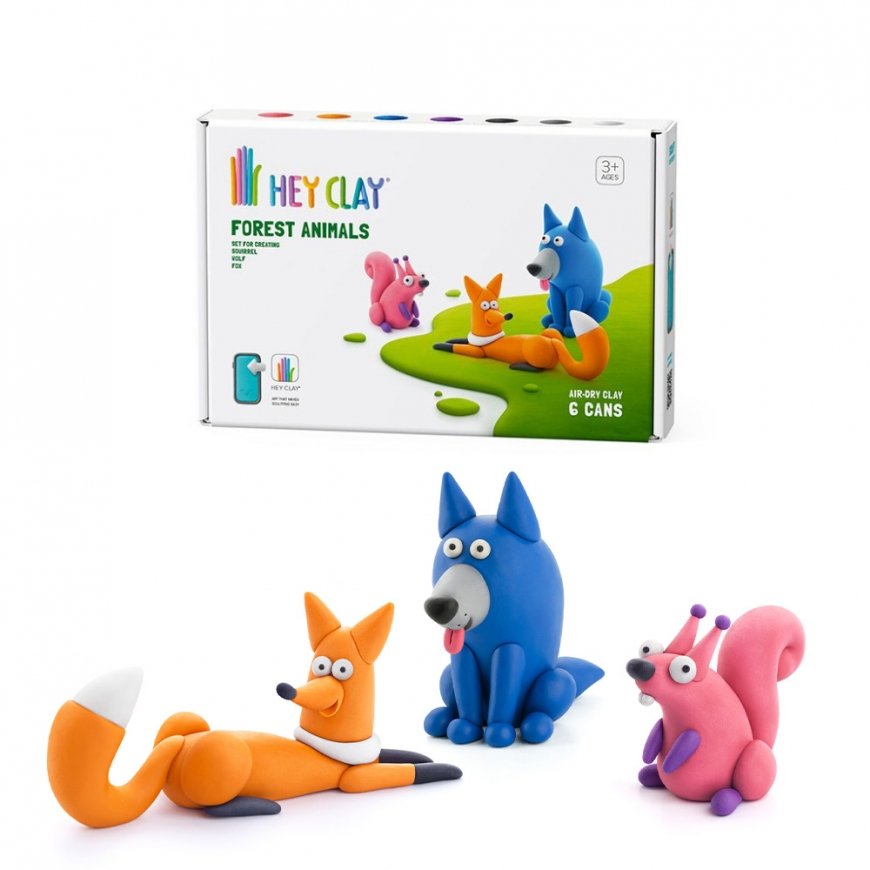 HEY CLAY modelling clay Wild animals selection 1 – 2