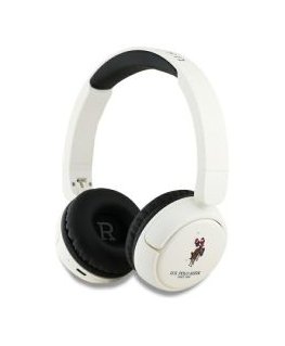 US Polo słuchawki nauszne Bluetooth USHPV6PUNH biały|white