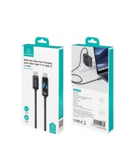 USAMS Kabel USB-C na USB-C 100W 1.2m Zinc Alloy Fast Chargi