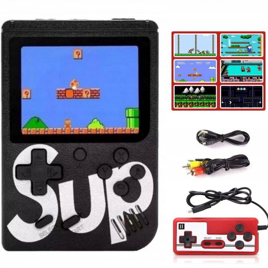GameBox R2 8bit Portable Retro Game console with 400 games 3'' L – 3