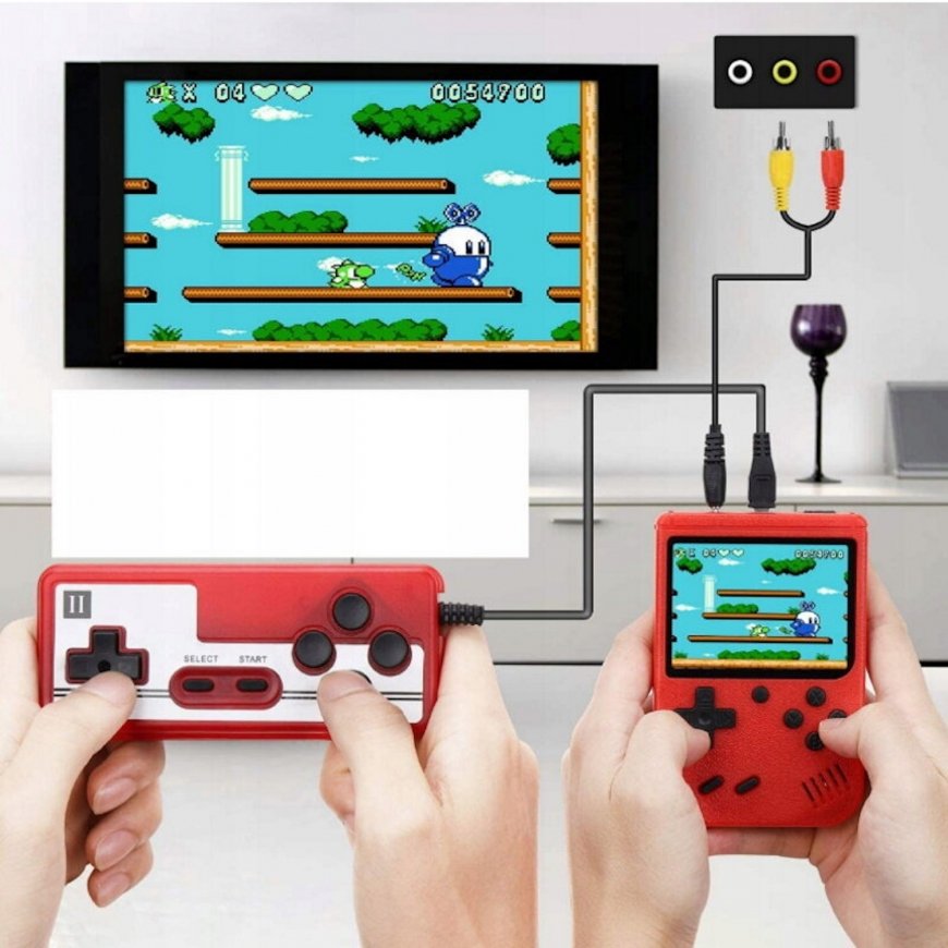 GameBox R2 8bit Portatīva Retro Spēļu konsole ar 400 spēlēm 3'' – 4