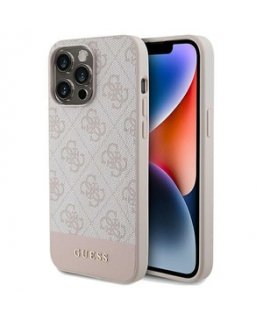 Guess GUHMP16LP4ROPEMCP iPhone 16 Pro 6.3" różowy|pink hardc
